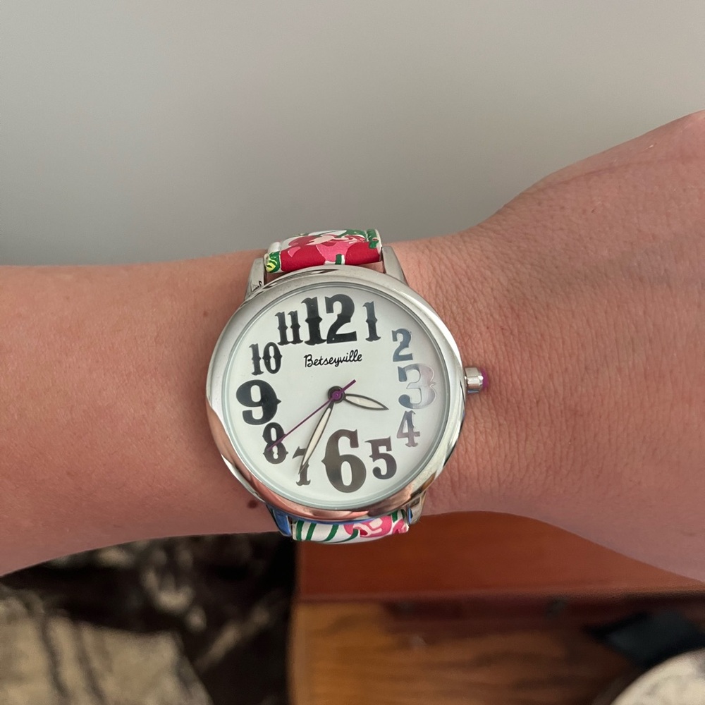 Betsyville Cherry Watch with Silver Accents